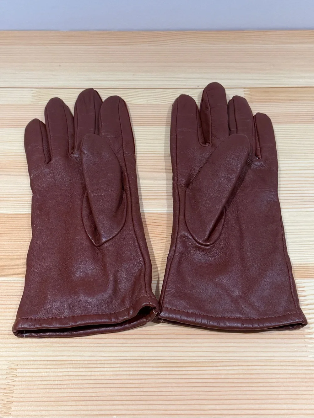 Nordstrom Leather Equestrian Driving Gloves - Burgundy Oxblood Lined